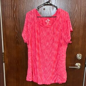 90 Degree by Reflex Women's Pink Athletic Top 3X EUC